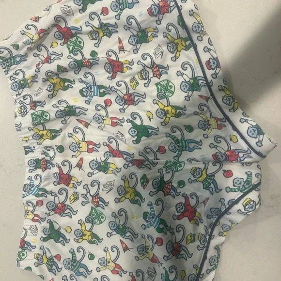 Roller Rabbit Multicolor Monkey Print Pajama set - Picture 2 of 3